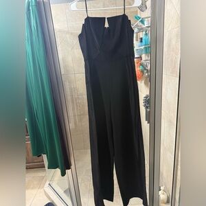 Black Halo Classic Black Jumpsuit